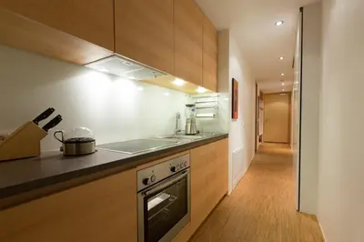 Küche/Küchenzeile in der Unterkunft Alpenappartement Bergkönig