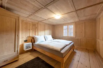 Ein Bett oder Betten in einem Zimmer der Unterkunft Ferienwohnung Gertrud