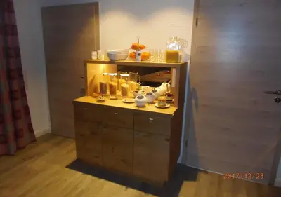 Küche/Küchenzeile in der Unterkunft Gästehaus Boersch
