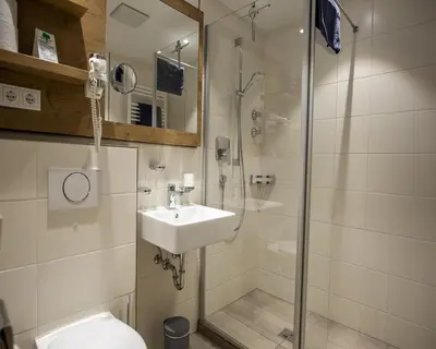 Ein Badezimmer in der Unterkunft Gästehaus Boersch