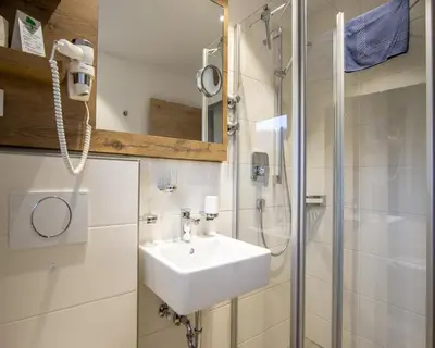 Ein Badezimmer in der Unterkunft Gästehaus Boersch