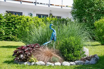 Ein Garten an der Unterkunft Ferienwohnung am Gant