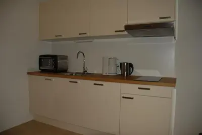 Küche/Küchenzeile in der Unterkunft Apartments Bischof