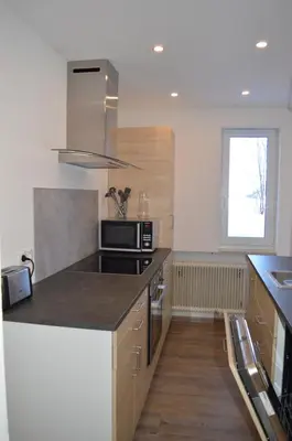 Küche/Küchenzeile in der Unterkunft Haus Garni Luggi Leitner