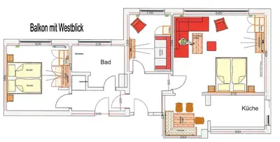 Grundriss der Unterkunft Haus Garni Luggi Leitner
