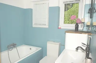 Ein Badezimmer in der Unterkunft Haus Bregenz Apartment Bodensee