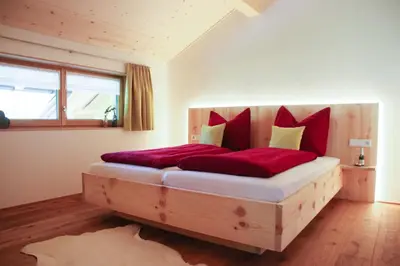 Ein Bett oder Betten in einem Zimmer der Unterkunft Haus Bergquell