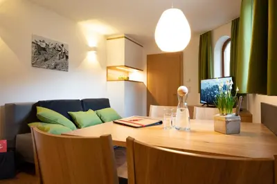 Ein Sitzbereich in der Unterkunft Ferienwohnung Carmen Schuchter