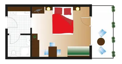 Grundriss der Unterkunft Landhaus Edelweiß