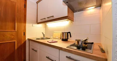 Küche/Küchenzeile in der Unterkunft Landhaus Edelweiß