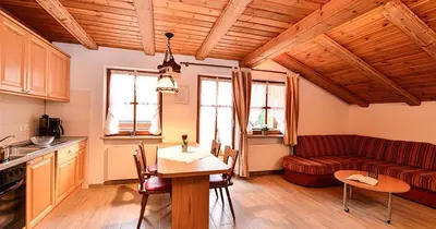 Küche/Küchenzeile in der Unterkunft Landhaus Edelweiß