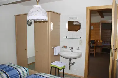 Ein Bett oder Betten in einem Zimmer der Unterkunft Ferienwohnung Bickel