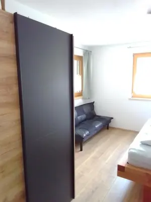 Ein Bett oder Betten in einem Zimmer der Unterkunft Ferienwohnung Maari