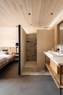 Ein Bett oder Betten in einem Zimmer der Unterkunft Fuchsegg Eco Lodge