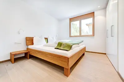 Ein Bett oder Betten in einem Zimmer der Unterkunft Appartement Valbona Blick by A-Appartments