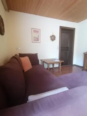 Ein Sitzbereich in der Unterkunft Haus Schwarzmann