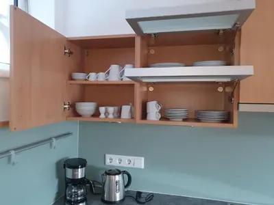 Küche/Küchenzeile in der Unterkunft Ferienwohnung Anjele