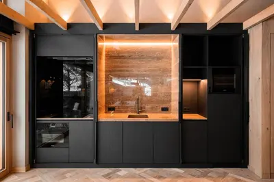Küche/Küchenzeile in der Unterkunft Arla Luxury Home