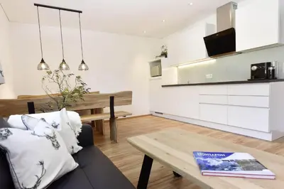 Küche/Küchenzeile in der Unterkunft Ferienwohnung Saxenhammer