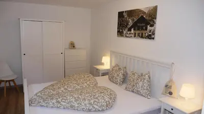 Ein Bett oder Betten in einem Zimmer der Unterkunft Ferienwohnung Philipp