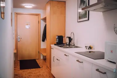 Küche/Küchenzeile in der Unterkunft Apartment Auenfeld Widderstein