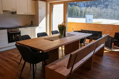 Küche/Küchenzeile in der Unterkunft Ferienwohnung Berchtold