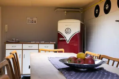 Küche/Küchenzeile in der Unterkunft Wood Lodge