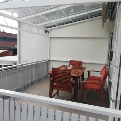 Ein Balkon oder eine Terrasse in der Unterkunft Ferienhaus Hämmerle´s