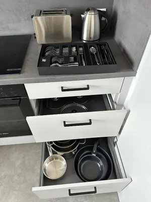 Küche/Küchenzeile in der Unterkunft Appartement in Top Lage - kein Lift vorhanden!