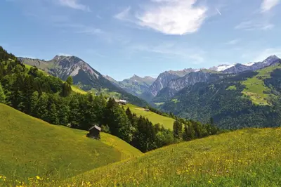Naturlandschaft in der Nähe des Privatzimmers