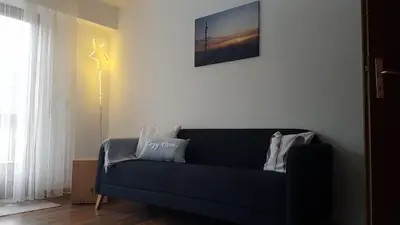 Ein Sitzbereich in der Unterkunft Ferienhus Klus 415