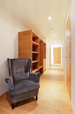 Ein Sitzbereich in der Unterkunft Ferienwohnung 