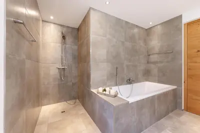 Ein Badezimmer in der Unterkunft Ferienwohnung 