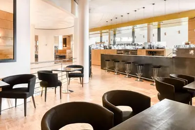 Ein Sitzbereich in der Unterkunft Vienna House by Wyndham Martinspark Dornbirn