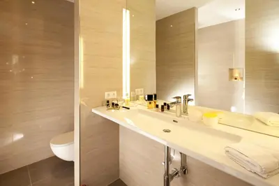 Ein Badezimmer in der Unterkunft Hotel Hoher Freschen