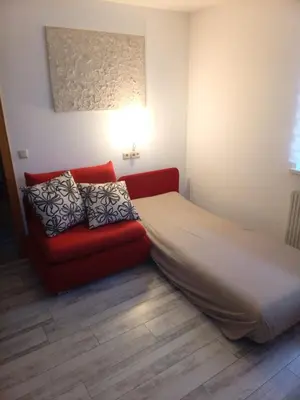 Ein Sitzbereich in der Unterkunft Dimai House No 17 Dornbirn Zentrum