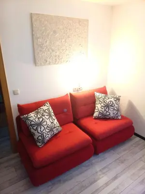 Ein Sitzbereich in der Unterkunft Dimai House No 17 Dornbirn Zentrum