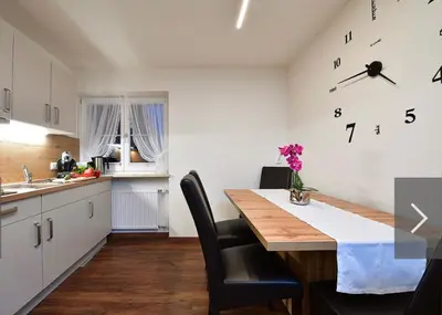Küche/Küchenzeile in der Unterkunft Gästehaus Scherrer