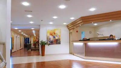 Lobby/Rezeption in der Unterkunft Central Hotel Löwen