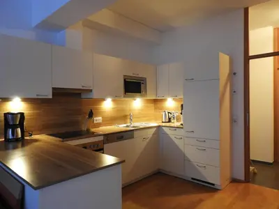 Küche/Küchenzeile in der Unterkunft Ferienwohnung im Stern