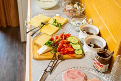 Essen im Privatzimmer oder in der Nähe