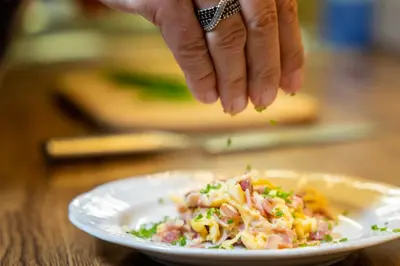 Essen im Privatzimmer oder in der Nähe
