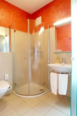 Ein Badezimmer in der Unterkunft Hotel Restaurant Mohren