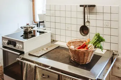 Küche/Küchenzeile in der Unterkunft Ferienhaus MAVI