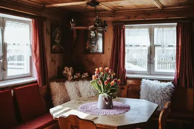 Ein Sitzbereich in der Unterkunft Ferienhaus MAVI