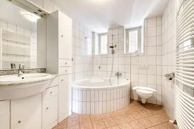 Ein Badezimmer in der Unterkunft Bergwelten