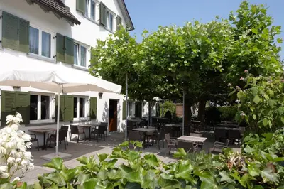 Ein Garten an der Unterkunft Hotel Weisses Kreuz