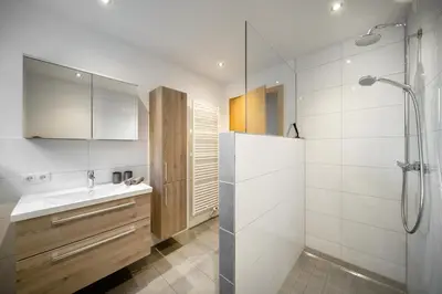 Ein Badezimmer in der Unterkunft Ferienwohnung Valkastiel