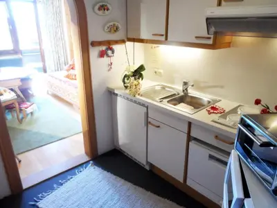 Küche/Küchenzeile in der Unterkunft Haus Brunneck
