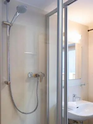 Ein Badezimmer in der Unterkunft Haus Barbara